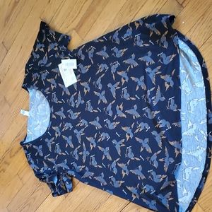Lularoe Classic Shirt Sz Large Birds